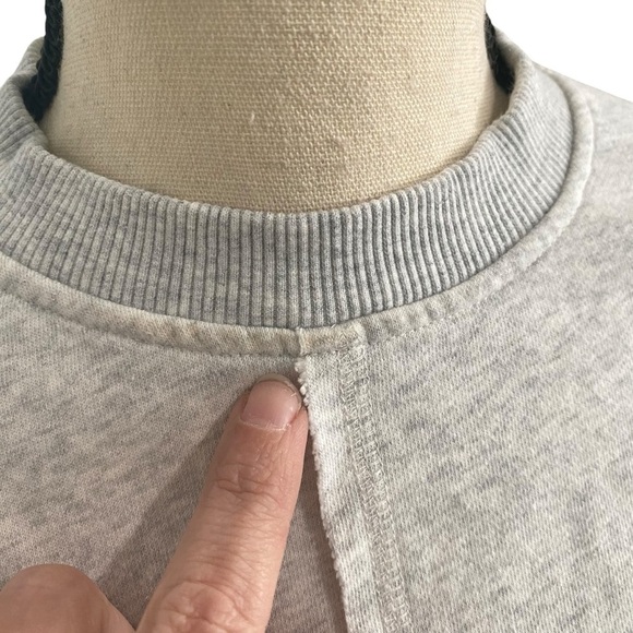 Sweaty Betty Crewneck Sweatshirt Sz 4 Heather Grey - Picture 8 of 8